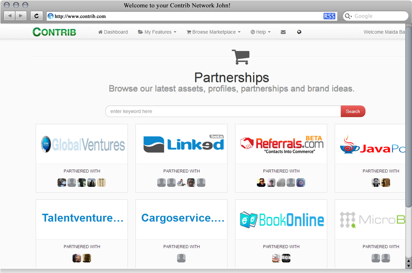 Partnership marketplace